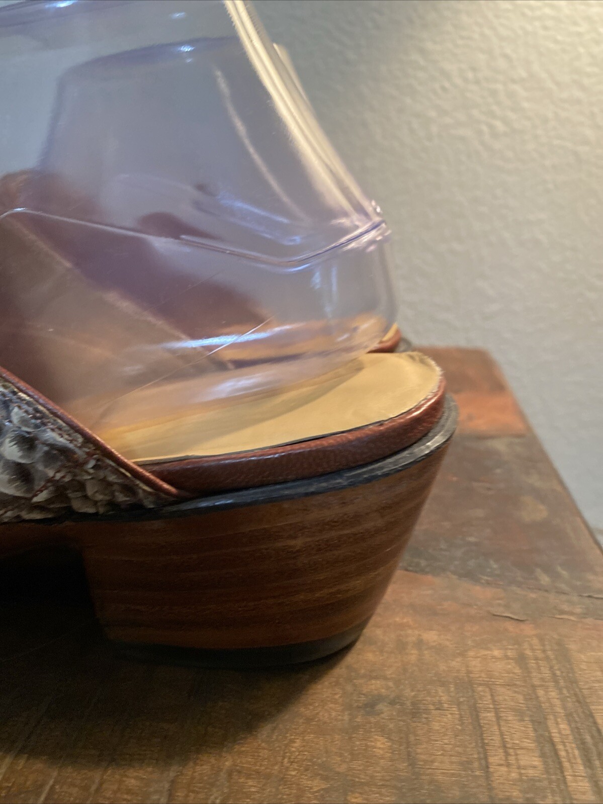 BACK AT THE RANCH PYTHON SNAKE WOMENS MULE HAND M… - image 11