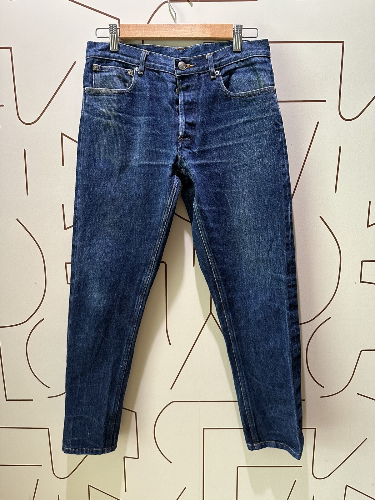 APC Petit New Standard raw denim jean droit etroit Selvedge Denim jeans 31x29 eBay