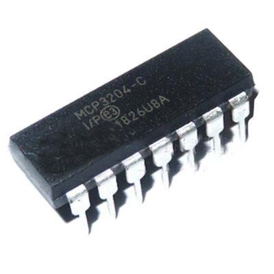 1PCS MCP3204-CI/P IC DIP-14 MCP3204 MCP320 3204 BEST QUALITY