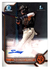 Alexander Suarez 2022 Bowman Chrome 1st Year Prospect Autograph Auto Giants