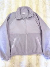 Blogilates Women’s Campfire Fleece Jacket Purple Haze XL NWT