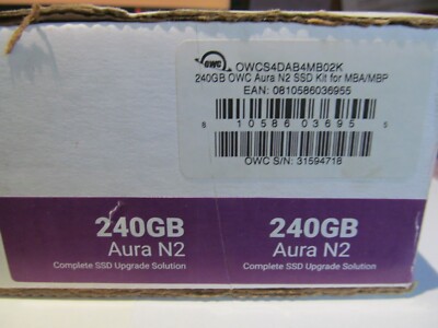 NEW OWC Aura N2 240GB Solid-State Drive with Envoy Pro