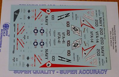 Microscale Decal 1:48 Scale #48-1062 / USN F/A-18E/F Hornets: VF A-14 & VF A-41