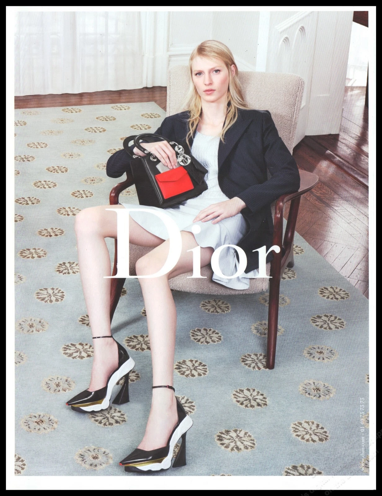 Talons hauts Dior Magazine Print Publicité Femme Mode Jambes Longues Chaussures 2014 1pg