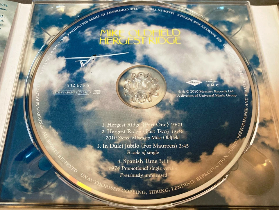 Mike Oldfield - HERGEST RIDGE - 2CD + DVD - Deluxe Edition - Mercury 2010 - NM! - Bild 3 von 4