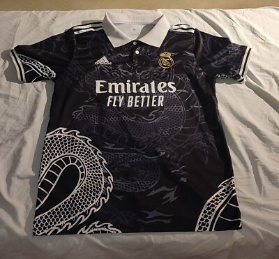 Maglia da Calcio Real Madrid Chinese Dragon Black Football Shirt