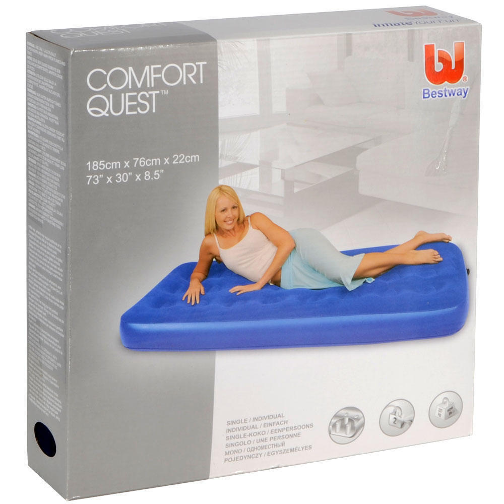 Comfort Quest Flocked Airbed | eBay