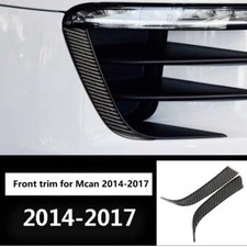 Carbon Fiber Car Front Headlights Decoration Trims For Porsche Macan 2014-2017 Carbon Fiber Car Front Headlights Decoration Trims For Porsche Macan 2014-2017