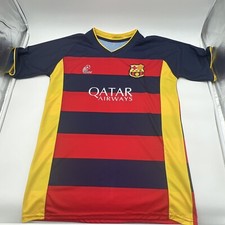 BARCELONA FCB QATAR AIRWAYS UNICEF CASVER SOCCER JERSEY MENS SIZE LARGE