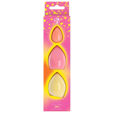W7 Cosmetics Glow Getter Neon Beauty Sponge Trio - Gesicht Make-up Applikator 