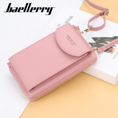 Women's long wallet fashion mobile phone bag One shoulder small messenger bag