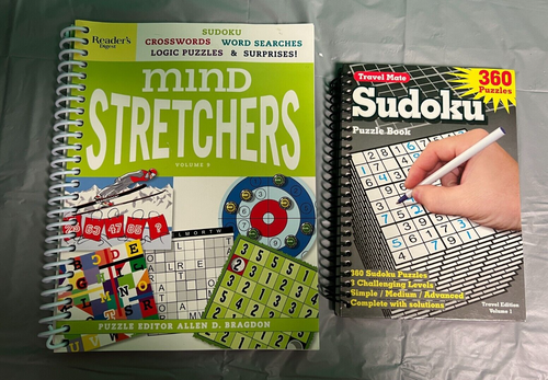 Sudoku lbook lot & Spiral bound Reader s Digest Mind Stretchers - Picture 8 of 10
