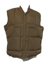 Chaleco Acolchado Para Mujer Color Marron, Con Cremallera.