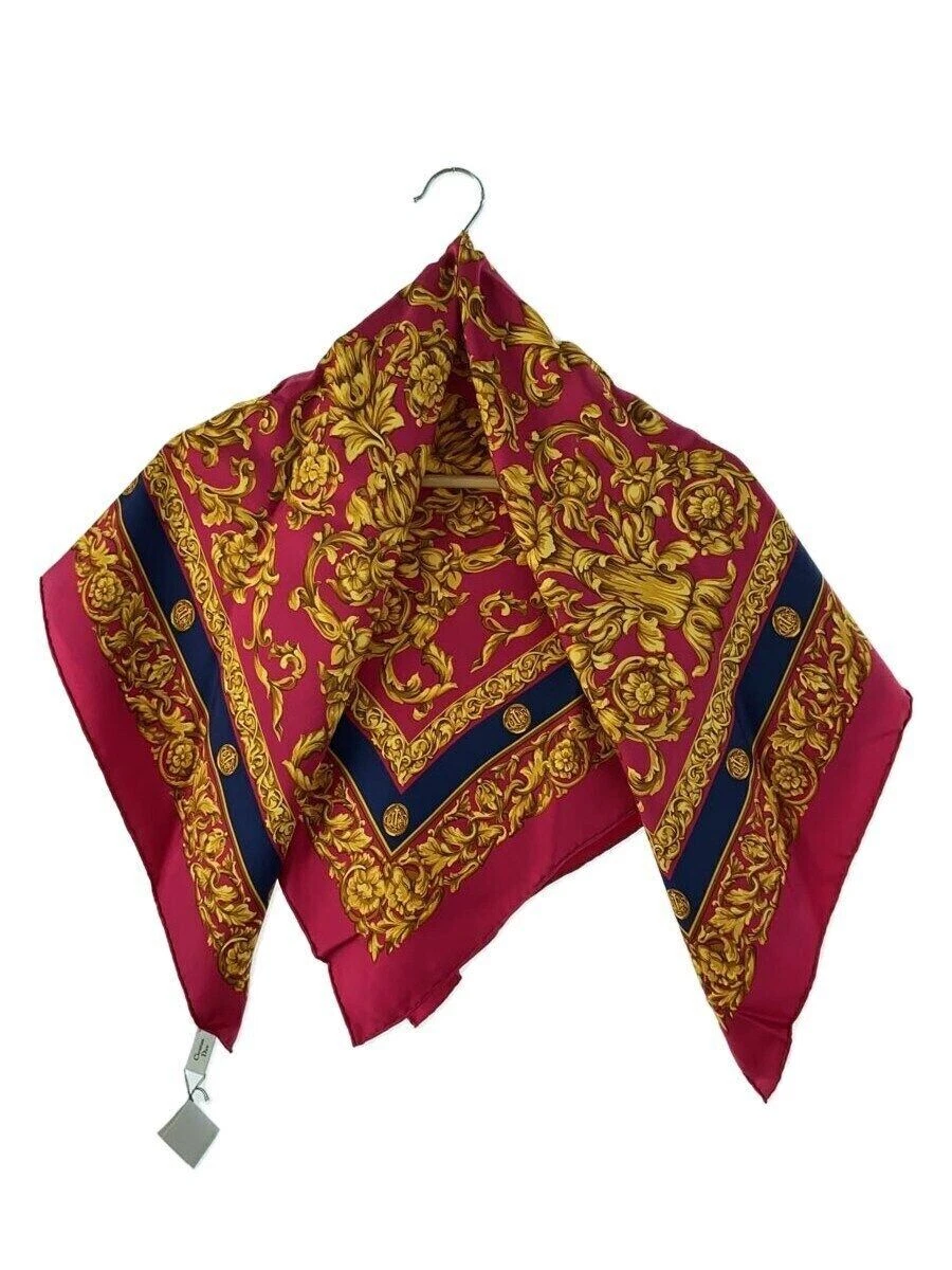 Echarpe femme Christian Dior étole rose tous motifs occasion