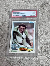 1982 TOPPS FOOTBALL CARD PSA 9 PHILADELPHIA EAGLES HERMAN EDWARDS