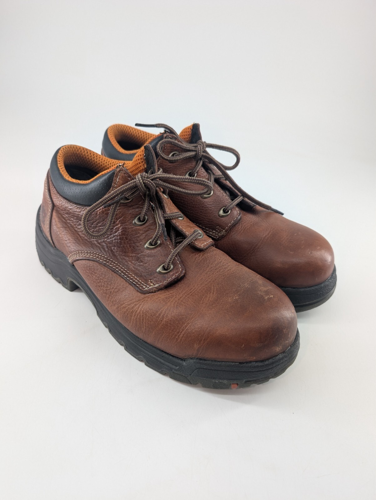Timberland Pro Brown Steel Toe Waterproof Boots Mens Size