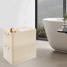 Foldable Storage Bins, Stackable Storage Bins, Storage Box for Home