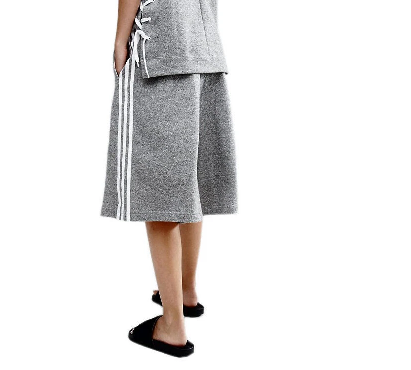adidas Originals Women's 3-Stripe Culottes Shorts Wide Leg Pants XS S AY6708 - Image 2 of 4
