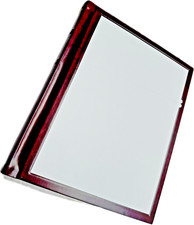 11x14 burgundy Portrait Self Mount Photo Album - 30 Sides Engraving Available 