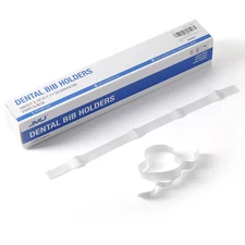 250pcs JMU Disposable Dental Bib Holders Self-adhesive Extra Soft Material 