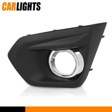 Fog Light Bezel w/Chrome Cover Trim Left Driver Fit For 12-14 Subaru Impreza