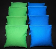 ALL WEATHER CORNHOLE BEAN BAGS Lime  Turquoise Resin Filled WATERPROOF