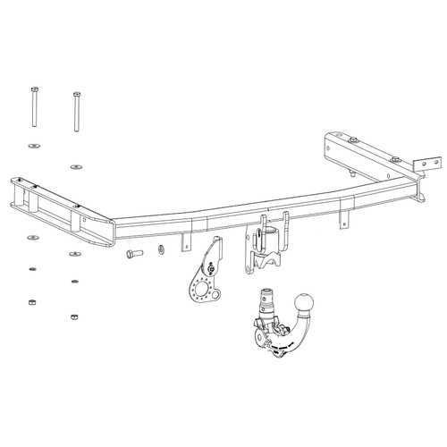 Oris Towbar for Audi A4 Cabriolet 20062009 Detachable Tow Bar eBay