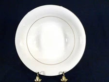 Totally Today TT010 -  9" Round Vegetable Serving Bowl Gold Trim