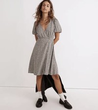 Madewell Wrap Dress Size 18 Tudor Floral Lined Flowy Prairie Cottage