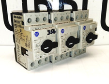 3 ALLEN BRADLEY MOTOR PROTECTOR/CIRCUIT BREAKER 140M-C2E-B10 SER C LOT OF 3