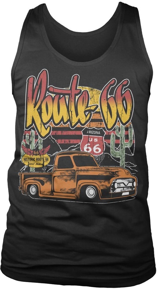 Футболка-безрукавка Route 66 - Arizona Pick-Up черного цвета