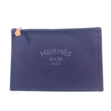 HERMES Logo flat YachtingPM Accessory case Multi-purpose pouch Makeup pouch