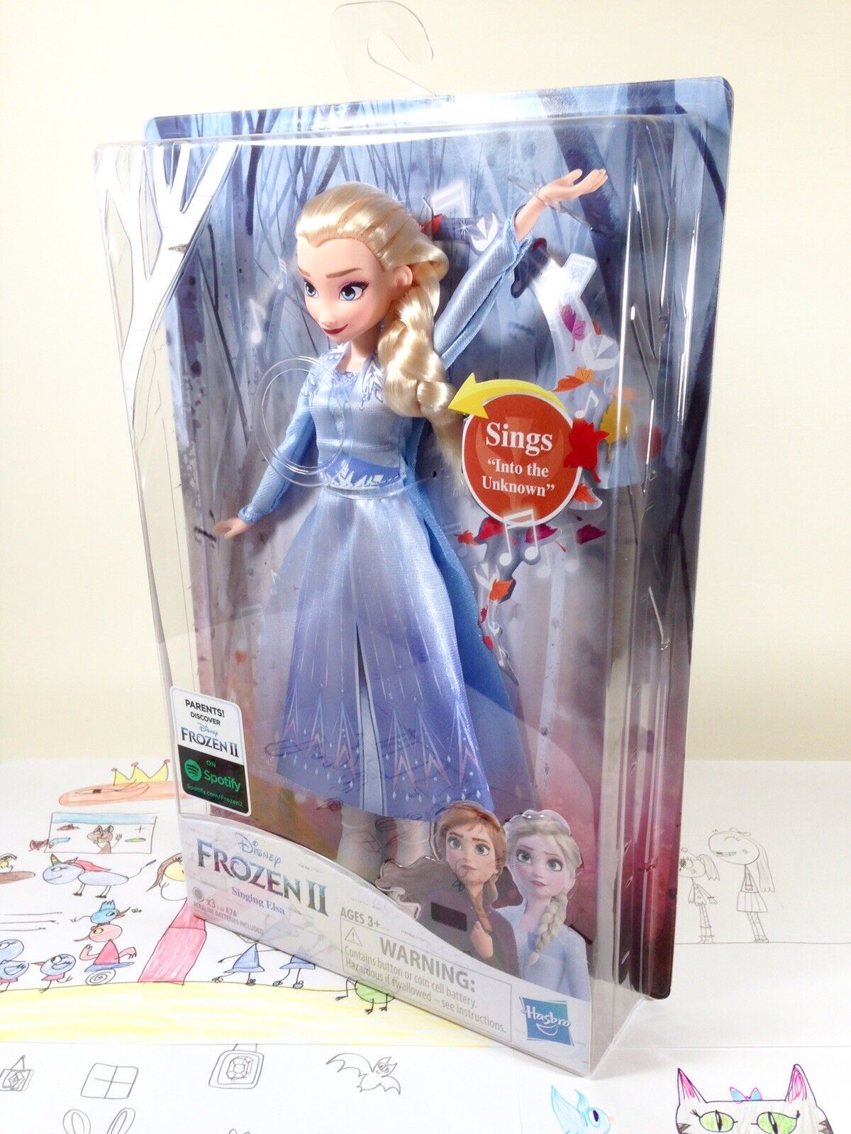 Disney Frozen 2 Singing Elsa Musical Fashion Doll, Includes Blue Dress 