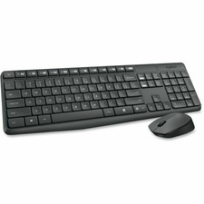 Logitech MK235 920-007897 Wireless Keyboard and Mouse - Black
