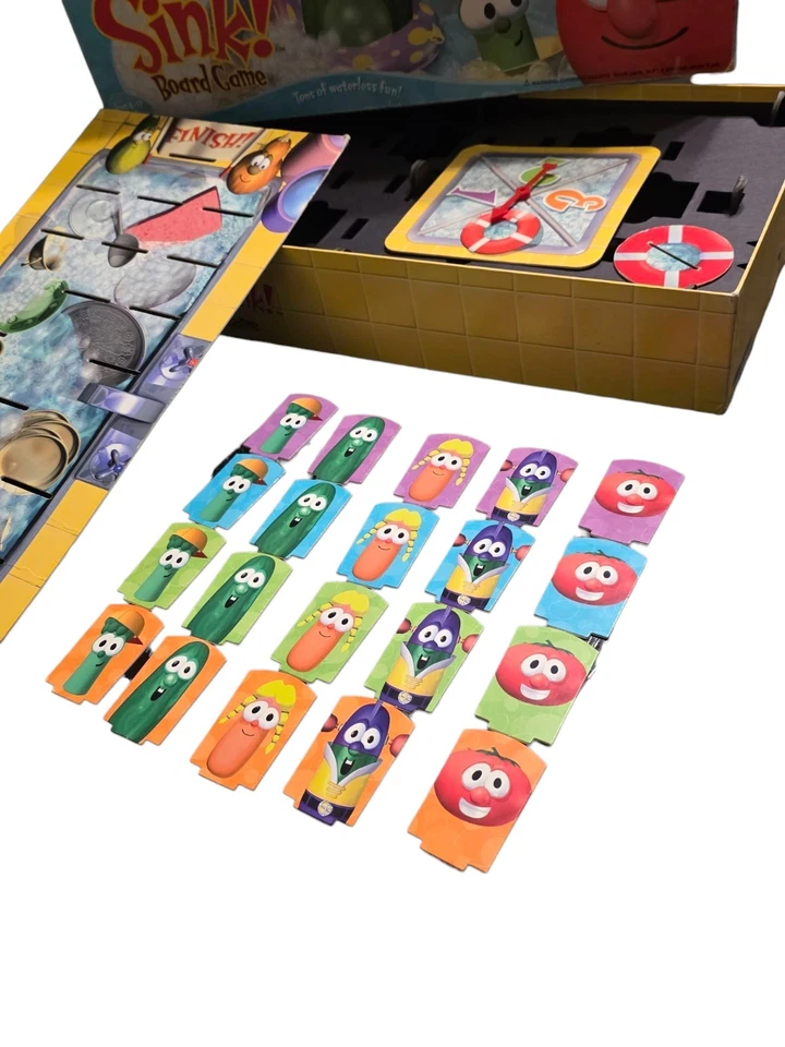 Bigidea's VeggieTales ¡No te hundas en el fregadero! Juego de mesa Talicor sin instrucciones Foto 2 de 4