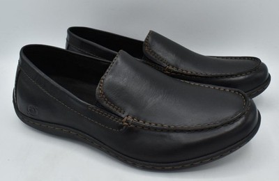 Born Mens Size 13 Caleb Black Full Grain Leather Slip On Loafers Shoes Born Mens Size 13 Caleb Black Full Grain Leather Slip On  main image 4