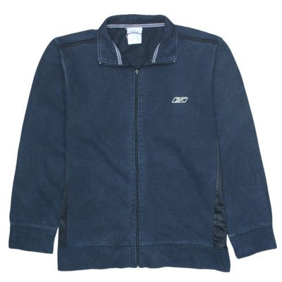 Reebok Sweatshirt Herren UK Größe L Blau Full Zip