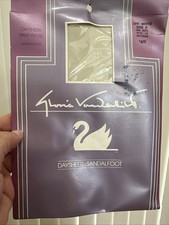 Gloria Vanderbilt Vintage Off White Day Sheer Pantyhose Nylons Size D