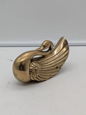 Crowning Touch Collection Swan Brass Look Solid Candle Stick Wall Mount Decor