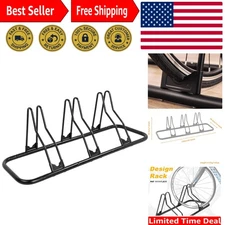 Bike Rack Floor Parking Bike Stand for up to 6 Bicycles | Indoor, Home & Gara...