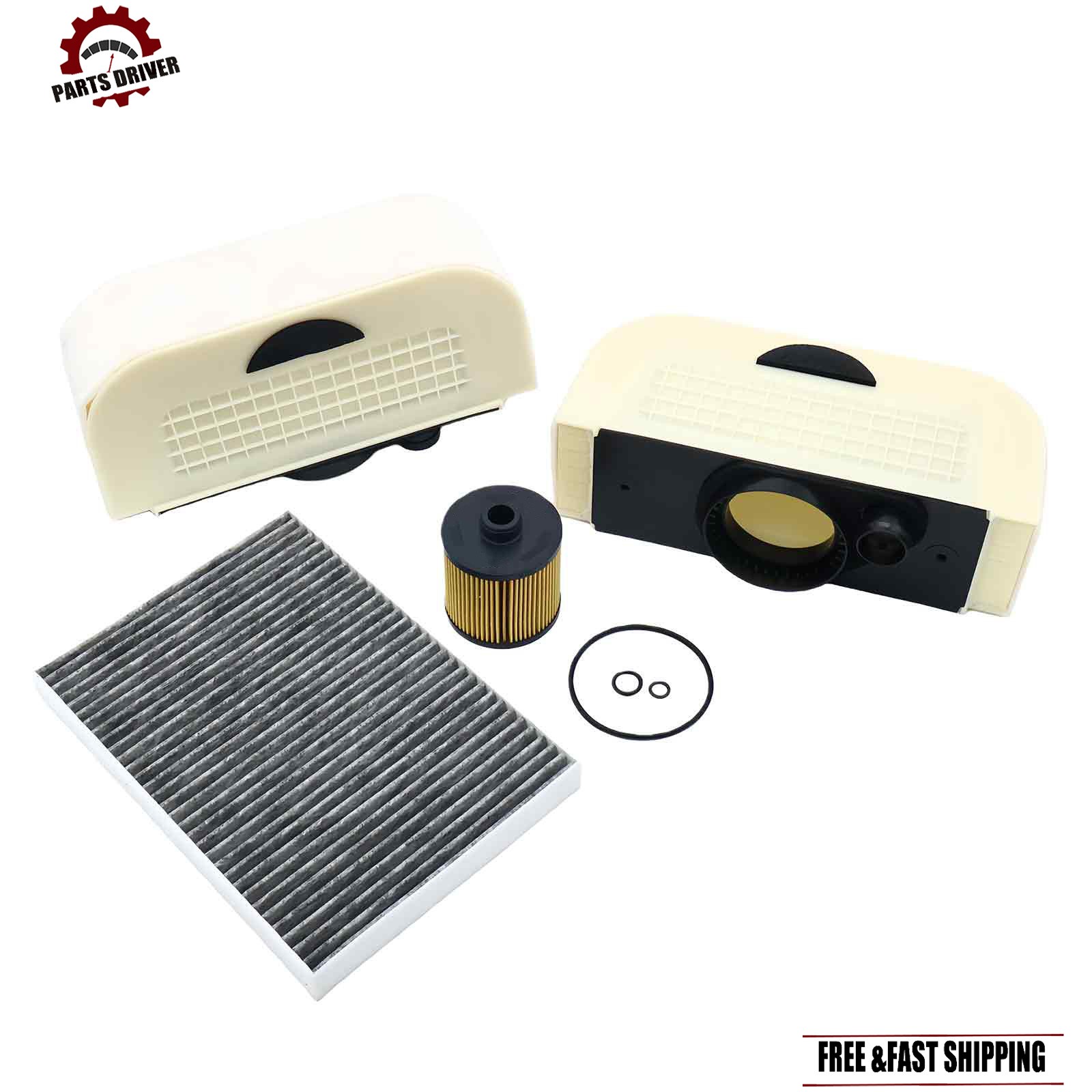 Oil Filter ＆ Air Filter & AC Filter Kit Fits for Bentley Bentayga W12 2017-2023