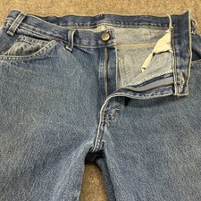 Dickies Jeans Mens 33x32 Blue Carpenter Straight Relaxed Fit Medium Wash Denim