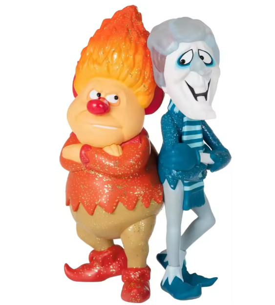 HEAT MISER AND SNOW MISER FIGURES-A YEAR WITHOUT A SANTA CLAUS-1974-SO CUTE!