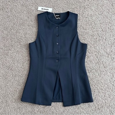 Hudson Womens S Navy Cutaway Tuxedo Vest