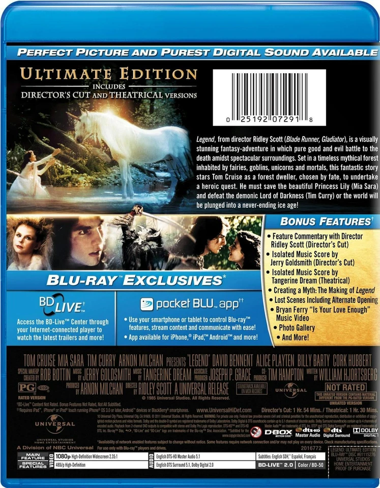 Legend Blu-ray Robert Picardo NEW - Image 4 of 4