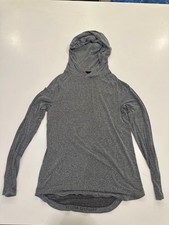 Lululemon Better Everyday Medium Pullover Hoodie Mens Gray Logo Long Sleeve