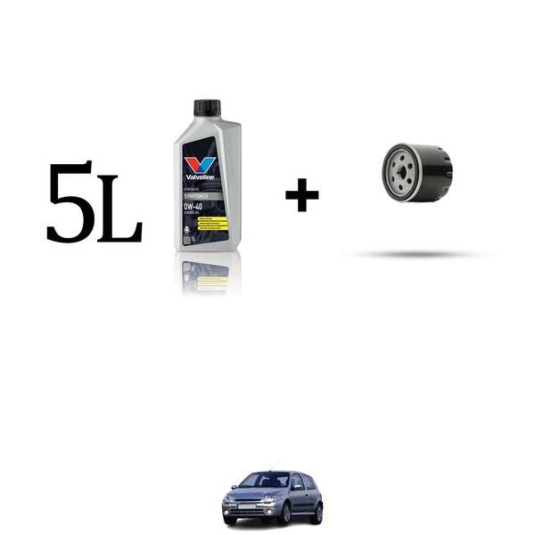 Set ÖLfilter Und 5L FüR Renault Clio II 1.5 DCI 60Kw Von 2001-image