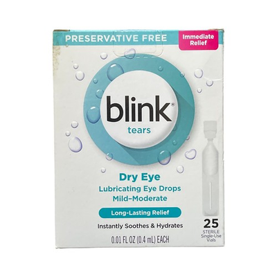 #ad #ad Blink Tears Dry Eye Lubricating Eye Drops 25 Vials Exp 5 25 $9.49
