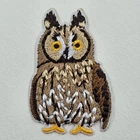 Eagle Owl Embroidered Patch Iron Sew Stick On Motif Clothes Bag Hat Embroidery