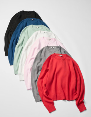NEW 2025 F/W colouradded! Uniqlo C Smooth Cotton Crew Neck Sweater